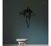 Statua di Gesù Crocifisso in Ferro da Appendere al Muro per Decorazione