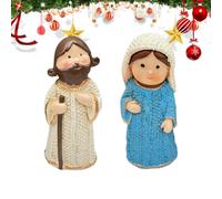 Statua di Gesù - decorazione da tavola da 3,54 pollici Maria figurina per la decorazione di resina religiosa e collezionabile con funzione ispiratrice, ornamento indoor per chiesa, camera da letto, di