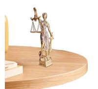 Statua di Giustizia DEA in Resina - Scultura Romana con Legge, Figura Decorativa cieca della Legge | Decorazione classica per Ufficio del Tribunale degli Avvocati di Studio, Art