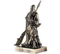 Statua di Guan Yu in rame, figura di Kwan Kung, scultura del dio della fortuna per casa, ufficio, auto, decorazione regalo Feng Shui cinese