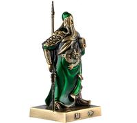 Statua di Guan Yu in rame, figura di Kwan Kung, scultura del dio della fortuna per casa, ufficio, auto, decorazione regalo Feng Shui cinese