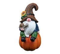Statua di Halloween Nana Autunno-14 cm Ornamento Grande Harz, Figura decorativa per il Ringraziamento | Decorazione di Babbo Natale svedese, elemento autunnale stagionale per la decorazione del