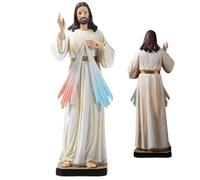 Statua di Heiligen Cristo - Scultura cristiana con una figura religiosa benedetta per la decorazione | Decorazione di statuto spirituale per casa, giardino o chiesa, simbolo di preghiera e pace