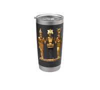 Statua di Horus Osiris e Iside della Trinità egiziana Bicchiere termico in acciaio inox doppia parete