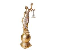 Statua di Lady Justice - Resina Panettieri Legge Law Lady Sculpture, Mini Goddess Figura Dipinta lì Mano | Elegante Decorazione di Simboli di Giustizia, Statua a tema legale, Ornamento in resina Arte