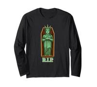 Statua di Lady Liberty RIP satira Politica Americana USA Maglia a Manica