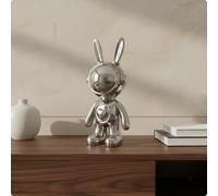 Statua Di Lepre Astronauta, Regalo Per L'inaugurazione Della Casa. Statuetta