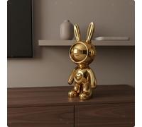 Statua Di Lepre Astronauta, Regalo Per L'inaugurazione Della Casa. Statuetta