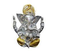 Statua di Lord Ganesha Scultura del Buddha dell'elefante per la mensola