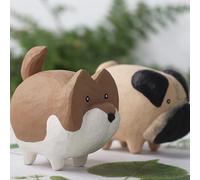 Statua di lupo in legno fatta a mano pezzo decorativo per casa ufficio regalo dare figura cane regalo creativo amichevole tiglio decorazione domestica