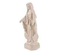 Statua di Maria cattolica in Resina Leggera per l'arredamento della casa. Intricata Statuetta della Madre Maria per l'ingresso e Gli spazi di Preghiera. Scultura Spirituale per celebrazioni