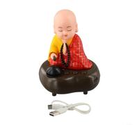 Statua di monaco annuendo cruscotto auto USB Music Decor