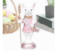 Statua Di Pasqua - Statua del coniglietto pasquale, scultura di coniglietto con tromba,statua di coniglietto dei cartoni animati per la decorazione del giardino, sculture e statue fatte