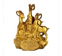 Statua di Pecora Scultura di Capra figurina Statuetta di Rame Decorazione di Braccio di Rame Puro Ornamento Moderno Decorazione per la casa di Apertura del Regalo per la casa, Collezione Artistica