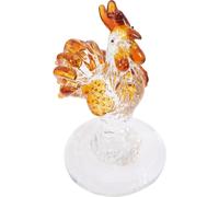 Statua di pollo di pollo cristallo statua di pollo scultura ornamento cristallo