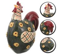 Statua di pollo in resina a tema pasquale, statuetta di pollo, decorazione in