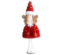 Statua di ragazza angelo Natale - Figurina in resina, bellissimo artigianato natalizio, finitura dipinta a mano, stile decorativo vintage | Bambola d'angelo per decorazioni la tavola casa, ornamento r