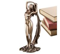 Statua di ragazza - Figurine e statuette di dea nuda inginocchiata in argento | statua di corpo femminile, statuette e statue di donna, scultura, statua, decorazione, dea, arte da scrivania, ornamento