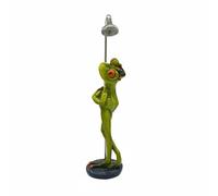 Statua Di Rana Che Fa La Doccia, Design Creativo, Scultura Di Rana Che Fa Il