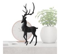 Statua di renna per ufficio, statua di renna, statua di cervo in resina creativa, statua di cervo elegante per decorazioni natalizie, statuette di animali di alce in resina per la decorazione della