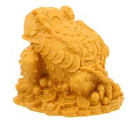 Statua di Rospo Dorato Getto D’acqua, per Tavolo del Tè | Elemento Decorativo Pompa Integrata, Getto Continuo, Uso in Interni, per Vasche in Pietra e Acquari
