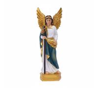 Statua di San Raffaele Dettagli Dorati Statuetta di'arcangelo Raffaele