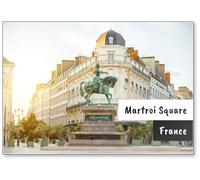 Statua di Santa Giovanna d'Arco su Martroi Square, Orleans, Francia, Magnete Frigorifero
