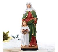 Statua di Sant'Anna - Statua di Sant'Anna, Piccola Statua di Sant'Anna | Sant'Anna con Maria Scultura in resina Decorazione domestica Figurina da collezione per comodino del soggiorno
