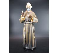 Statua di Santo Padre Pio 30 cm Poly Statuetta Religione Statua Decorativa Ar...