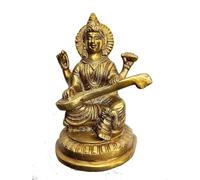 Statua di Saraswati Ji//Dea da esposizione per la casa/Statua in ottone Maa Saraswati per regalo