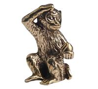 Statua di scimmia in bronzo Statua di scimmia Accessori per il paesaggio