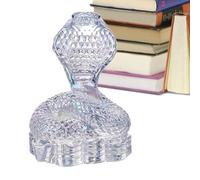 Statua di serpente di, statuetta di serpente di vetro, 8,1 cm, statuetta di serpente in, scultura cinese in vetro, decorazione moderna per il soggiorno