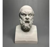 Statua di Socrate Busto Collezione di Socrates Testa di Filosofo Greco in Gesso Mitologia Scultura per Soggiorno Casa Mensola Decorazione Moderna