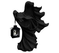 Statua di strega con lanterna, strega con lanterna, Statua di Halloween in resina con lampada a LED | Decorazione per le vacanze per l'ingresso nel cortile Balcone Soggiorno Patio