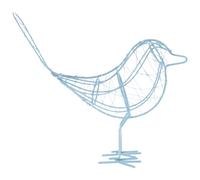 Statua Di Uccelli Filo Metallico Figurina Desktop Figurine Per