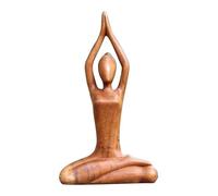Statua Di Yoga - Statua Di Meditazione In Legno, Statua Di Decorazione Spirituale | Scultura Delle Donne Yoga Rilassanti, Decorazione Di Piena Coscienza Fatta A Mano Per Il Soggiorno, Lo Studio,
