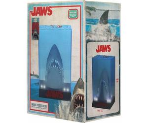 Statua Diorama Di JAWS 3D Film Poster 11" Con Base Illuminata SD Toys Nuovo