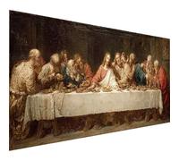 Statua Dipingere con i Numeri Adulti, L'Ultima Cena Fai Da Te Dipingere con i Numeri, Paint by Numbers Kit con Pennelli e Vernice Acrilica, Hobby Creativi Adulti, Regalo, Decor Parete, 60x30cm 9-9115