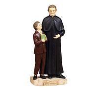 Statua Don Bosco e Domenico Savio 20cm resina