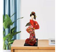Statua etnica della ragazza delle bambole della geisha giapponese per la