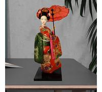 Statua etnica della ragazza delle bambole della geisha giapponese per la