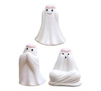 Statua fantasma di Halloween - Statuetta spettrale in resina da cortile, scultura spaventosa del portico infestato | Design ad effetto bagliore, tema decorativo per esterni, leggero accento di paura