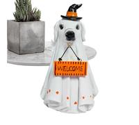 Statua Fantasma Divertente - Fantasmi Animali Spettrali Con Luci Decorazione - Decorazione Tavolo Halloween per Portico Giardino Finestra Viale Casa Stregata