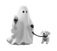 Statua Fantasma - Halloween Ghost Walking Dog Statue | Ornamento Di Figura Di Resina Spettrale Per Mensola, Scaffale, Desktop, Mobile | Decorazione Di Sculture Di Halloween Per Soggiorno, Camera Da Le