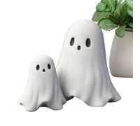 Statua fantasma - Statua fantasma in resina spettrale portatile | 2 pezzi adorabili statue di Halloween inquietante | halween leggero di Halloween per adolescenti giovani uomini ragazzi ragazze