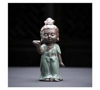Statua Fatta A Mano Per Il Tè Statua da tavolo Monaco Tè Animale domestico Statua fatta a mano Zen Soggiorno Tavolino Decorazione in ceramica Accessori for set da tè Accessori Per La Tavola Da Tè Per