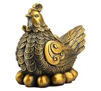Statua Feng Shui Cinese Feng Shui Gallo Fortunato Statua in Ottone per Fortuna e Successo Decorazione per la casa Perfetta per la Tua casa o Ufficio Ornamenti scultorei di Altezza 5,5/7,8/10 Pollici