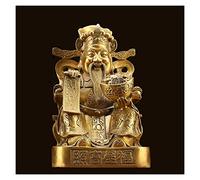 Statua Feng Shui in Rame, Dio della Fortuna, Regalo per Il Capodanno Cinese, Decorazione Feng Shui, attira ricchezza e buona Fortuna, Dio della ricchezza, Perfetto per la Tua casa o Il Tuo Ufficio, o