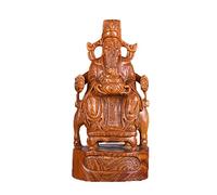 Statua Feng Shui, squisiti Ornamenti di Buddha intagliati a Mano, Statua in Mogano del Dio della ricchezza, Decorazione per Fortuna e ricchezza, Perfetta per la Tua casa o Il Tuo Ufficio. Ornamenti s