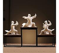 Statua Feng Shui, Statue E Figurine Kung Fu, Sculture Tai Chi in Ceramica, Set da 3 Pezzi, Decorazioni per La Casa, Display da Tavolo, Ornamenti, Regalo di Benedizione